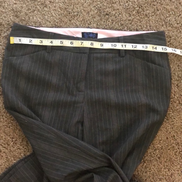 Grey Pink Striped Dress Pants - Picture 2 of 4
